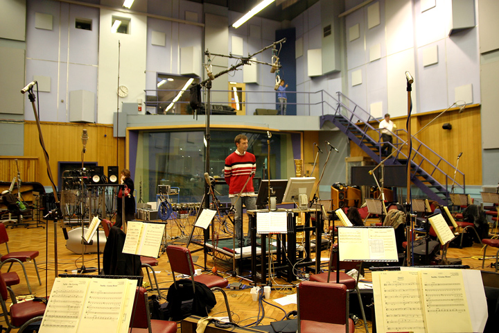 Abbey Road studio #1 before session with National Philharmonic Orchestra